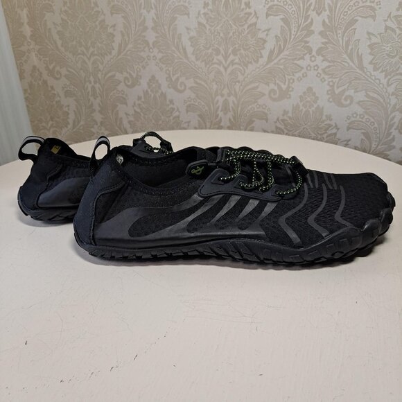 Men's Size 43 (US Size 10) Black Water Shoes Elastic Laces with Toggle NWOT - Picture 6 of 10